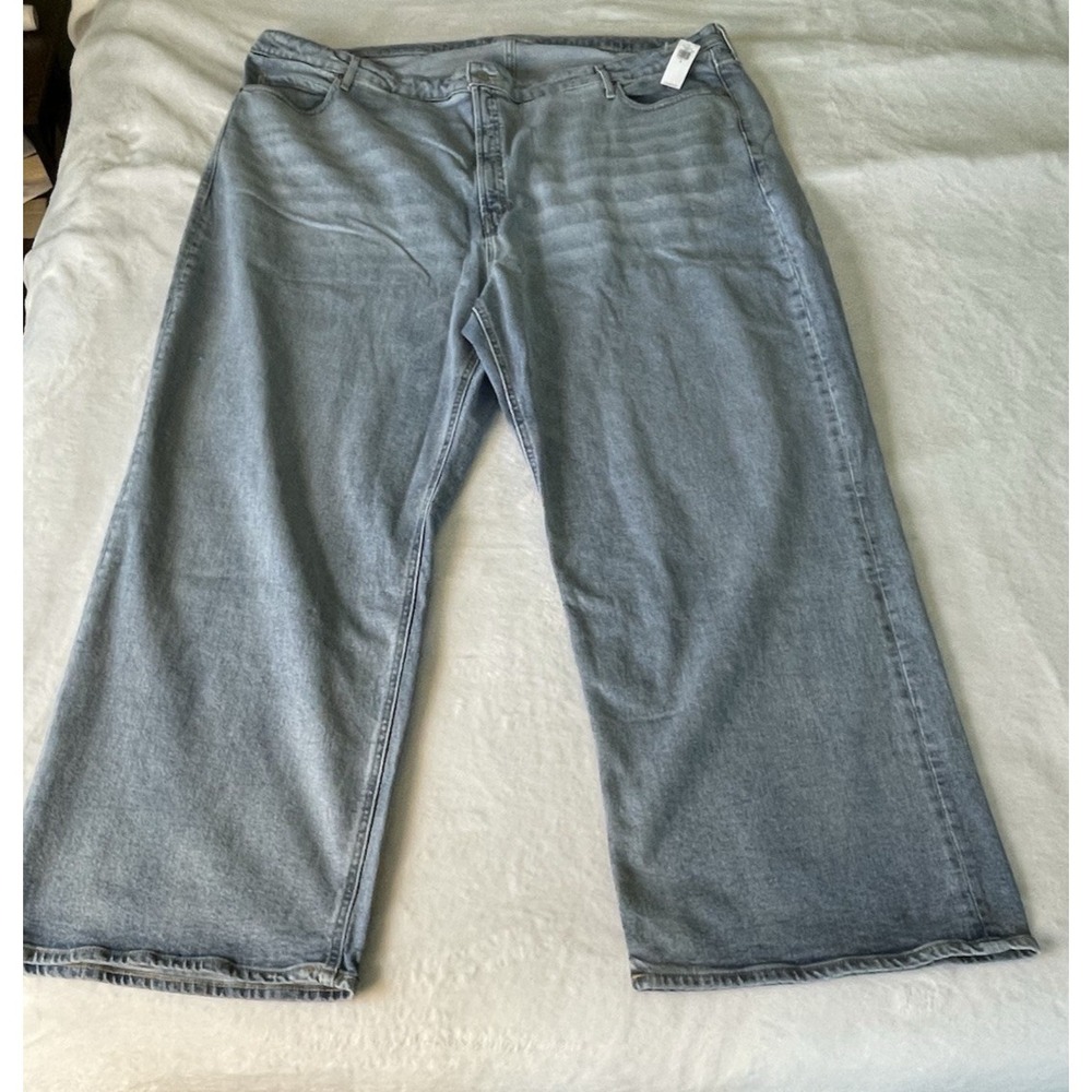 NWT Old Navy Womens Size 30 Extra High-Rise Wide Leg Jeans Secret Smooth Pockets